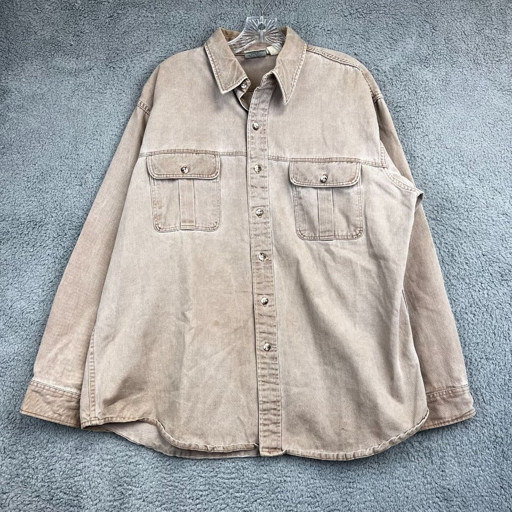 Vintage Prentiss Outdoors Button Down Shirt XL USA Made